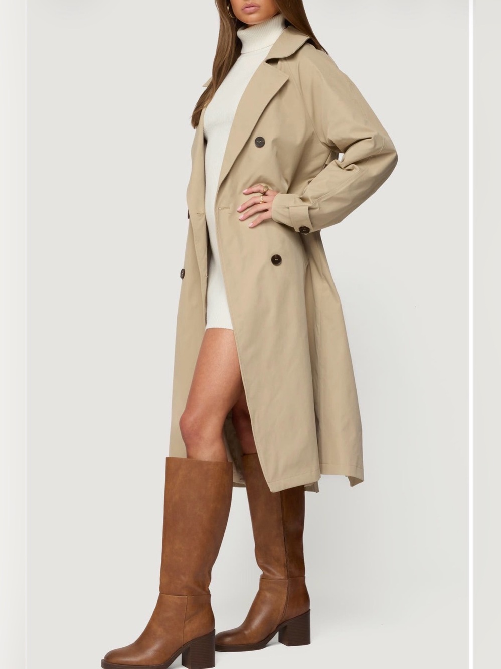 Edikted Amur Maxi Trench Coat